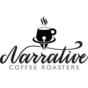 Narrative Coffee Roasters logo with Drip Coffee