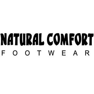 White Background Natural Comfort Footwear Logo