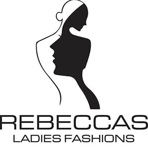 Rebecca's Ladies Fashion Logo With Woman Silhouette