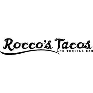 Rocco's Tacos and Tequila Bar Logo in Black Letters