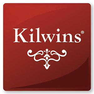 Red Logo for Kilwins with Fancy Design below