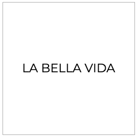 La Bella Vida White Logo Black Letters